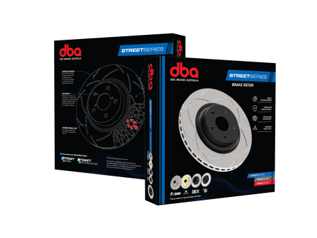 PŘEDNÍ sada - DBA street series T2 Slot Drážkované Brzdové kotouče Mazda MX-5 05-14