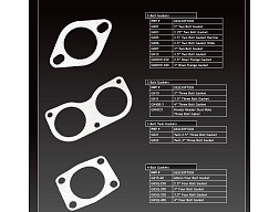 Xforce 3" příruba těsnění, 2 šrouby (široká)