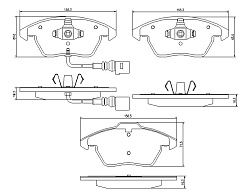 Pedders SportsRyder EURO kevlar-keramické brzdové destičky (včetně senzoru)