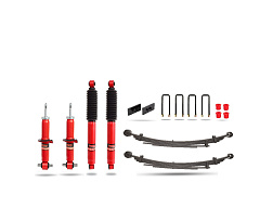 Pedders 50 mm extra heavy duty sada pro zvýšenou nosnost a tažení. Volkswagen Amarok od 2023. 3.0 V6 modely