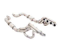 Xforce 1 7/8" výfukové svody s vysokoprůtočnými katalyzátory, 304 nerezová ocel (pouze pro okruh a off-road) Ford Mustang GT 2018+