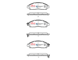 Brzdové destičky DBA Street Series EV Nissan Leaf 2017 On F