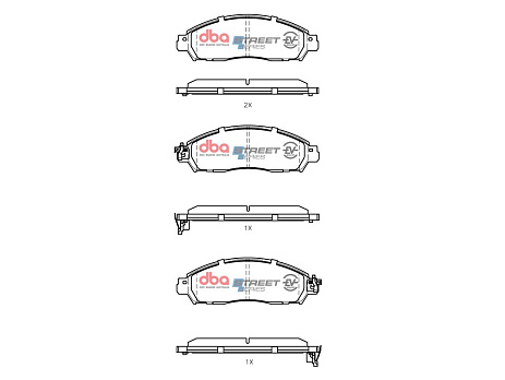 Brzdové destičky DBA Street Series EV Nissan Leaf 2017 On F