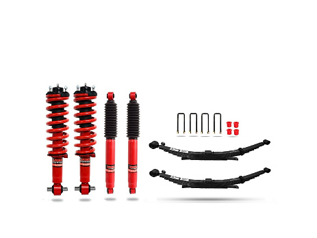 Pedders 50 mm extra heavy duty sada pro zvýšenou nosnost a tažení. Se smontovanými tlumiči Foam Cell. Volkswagen Amarok od 2023, 3.0 V6 modely