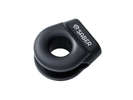 SABER 6061 hliníkový spojený navijákový thimble NOVÝ DESIGN – Cerakote černá