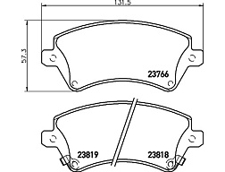 Pedders brzdové destičky