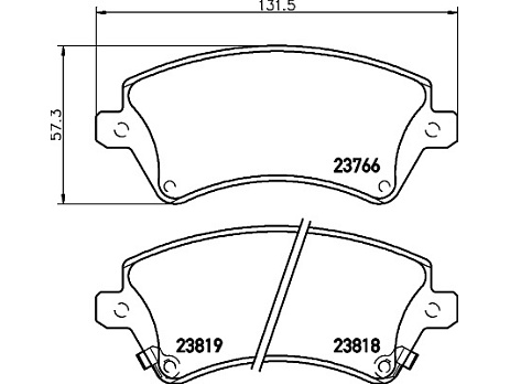 Pedders brzdové destičky