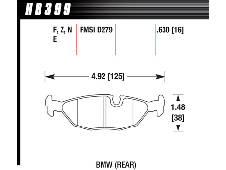 HAWK brzdové destičky - Street Race