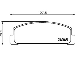 Pedders brzdové destičky