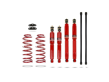 Pedders AHC přestavba podvozku. Pro velké zatížení a tažení. Toyota Landcruiser Amazon / 100 series, 4.5 benzín & 4.2 diesel