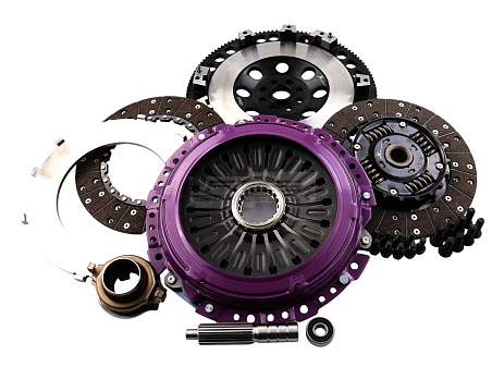 Spojková sada Xtreme Clutch - 230mm Sprung hub Organic Twin Plate včetně setrvačníku 1000Nm