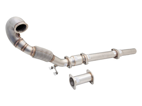 Xforce 3" downpipe s High-Flow katalyzátorem, 304 nerezová ocel (pouze pro okruhové a off-road použití) VW Golf Gti MK7