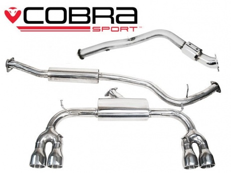 COBRA Sport Turbo Back výfuk pro Subaru Impreza WRX STi 2008-2012 (SPORT katalyzátor)