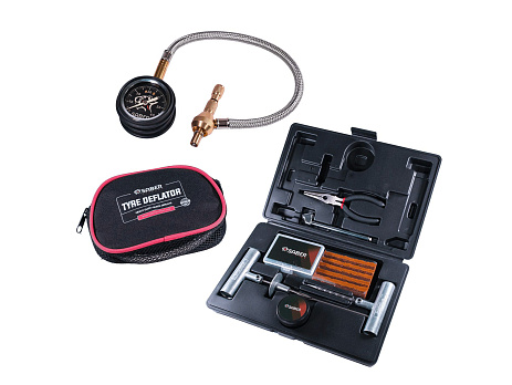 Sada pro pneumatiky – deflator + sada pro opravu