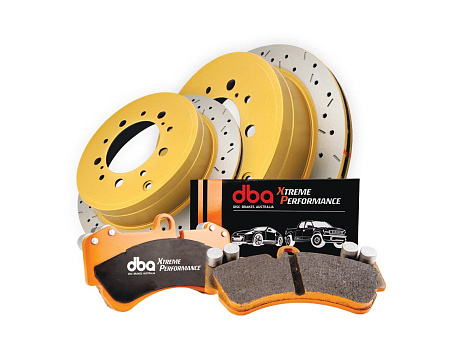 DBA sada kotoučů a destiček 4000 XS Gold + Xtreme Performance XP (2x DBA42314XS + DB2400XP)