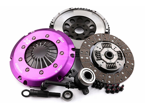 Spojková sada Xtreme Clutch Organic zesílená včetně setrvačníku a CSC 600 Nm – konverze na jednohmotový setrvačník Renault Megane 04-09