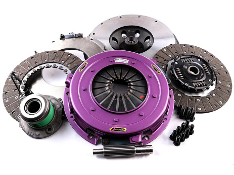 Spojková sada Xtreme Clutch - 270mm Sprung hub Organic Twin Plate včetně setrvačníku a CSC 1000Nm