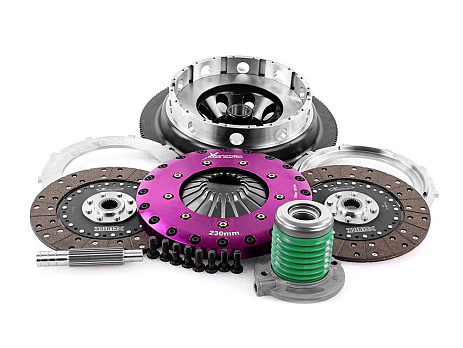Spojková sada Xtreme Clutch - 230mm Organic Twin Plate včetně setrvačníku & CSC 1200Nm