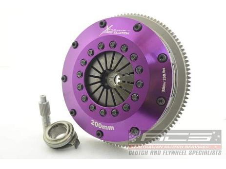Spojková sada Xtreme Clutch - 200mm Ceramic Twin Plate včetně setrvačníku 1200Nm