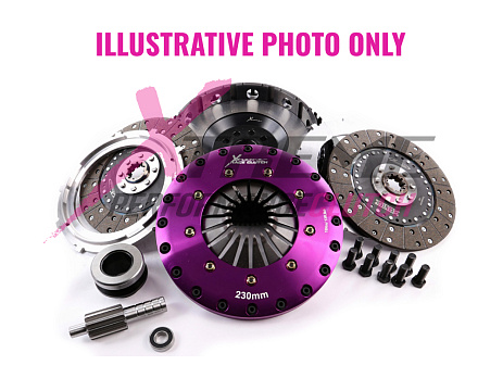 Spojková sada Xtreme Clutch - 230mm Organic Twin Plate včetně setrvačníku 1200Nm