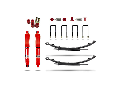 Pedders extra silná sada podvozku pro vysoké zatížení a tažení. Mitsubishi L200