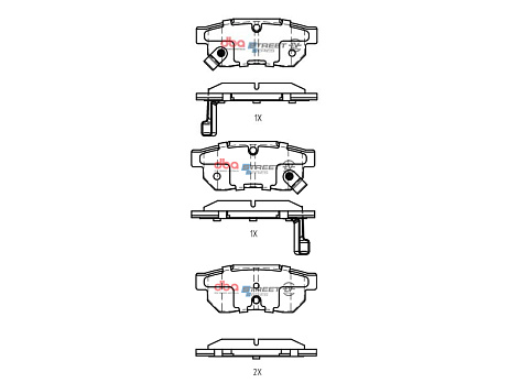 Brzdové destičky DBA Street Series EV Honda Fit Hybrid 2010 On R