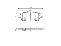 Pedders brzdové destičky