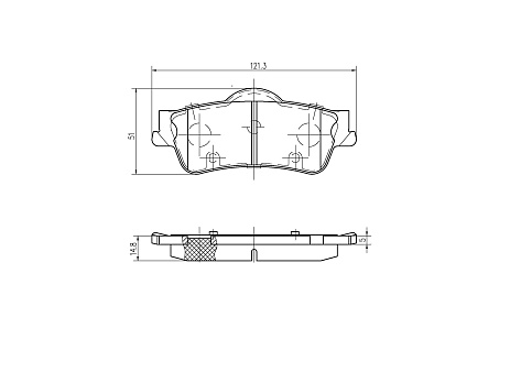 Pedders brzdové destičky