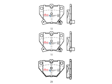 Brzdové destičky DBA Street Series EV Toyota Prius Hybrid 1997 - 2009 R