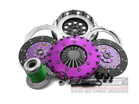 Spojková sada Xtreme Clutch - 230mm Organic Twin Plate včetně setrvačníku & CSC 1200Nm