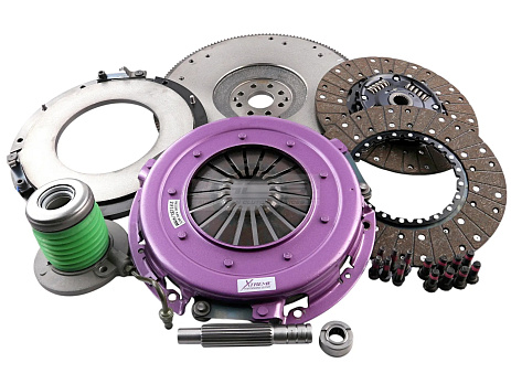 Spojková sada Xtreme Clutch - 270mm Sprung hub Organic Twin Plate včetně setrvačníku a CSC 1000Nm
