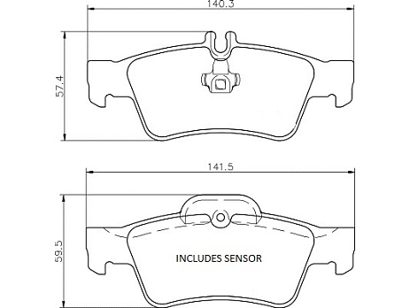 Pedders SportsRyder EURO kevlar-keramické brzdové destičky (včetně senzoru)
