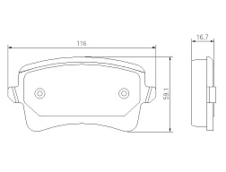 Pedders SportsRyder EURO kevlar-keramické brzdové destičky