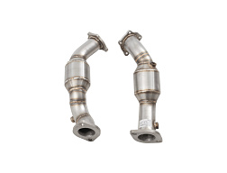 Xforce 2.5" downpipe s High-Flow katalyzátory, 304 nerezová ocel (pouze pro závodní a offroad použití) Kia Stinger GT