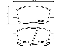 Pedders brzdové destičky