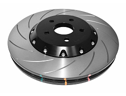 Brzdový kotouč DBA 5000 Series drážkovaný - černý střed LEVÝ