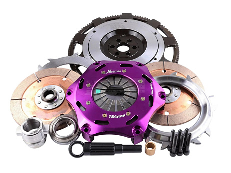 Spojková sada Xtreme Clutch - 184mm Rigid Ceramic Twin Plate včetně setrvačníku 1220Nm