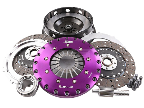 Spojková sada Xtreme Clutch - 230mm Organic Twin Plate včetně setrvačníku 1200Nm