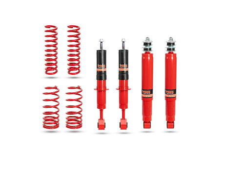 Pedders 50 mm heavy duty sada pro zvýšený podvozek na převoz nákladu a tažení. Toyota Landcruiser 300 Series