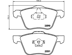 Pedders brzdové destičky