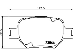 Pedders brzdové destičky
