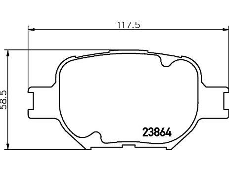 Pedders brzdové destičky