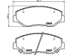 Pedders brzdové destičky