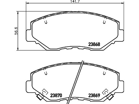 Pedders brzdové destičky