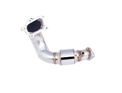 Xforce 3" downpipe s High-Flow katalyzátorem, 304 nerezová ocel (pouze pro závodní a off-road použití)