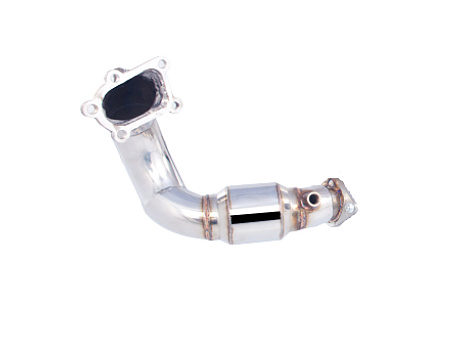 Xforce 3" downpipe s High-Flow katalyzátorem, 304 nerezová ocel (pouze pro závodní a off-road použití)