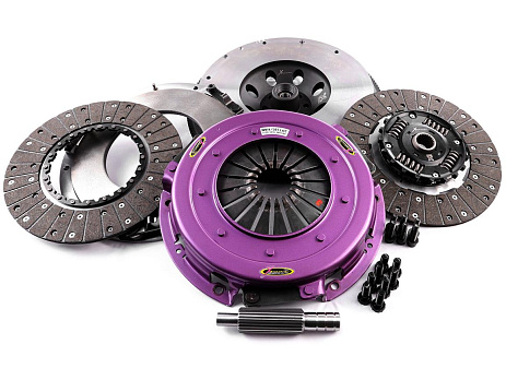 Spojková sada Xtreme Clutch - 270mm Sprung hub Organic Twin Plate včetně setrvačníku a CSC 1000Nm