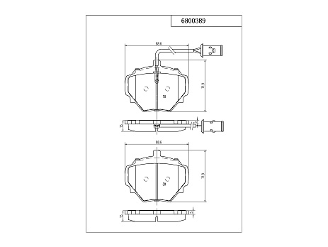 Pedders brzdové destičky